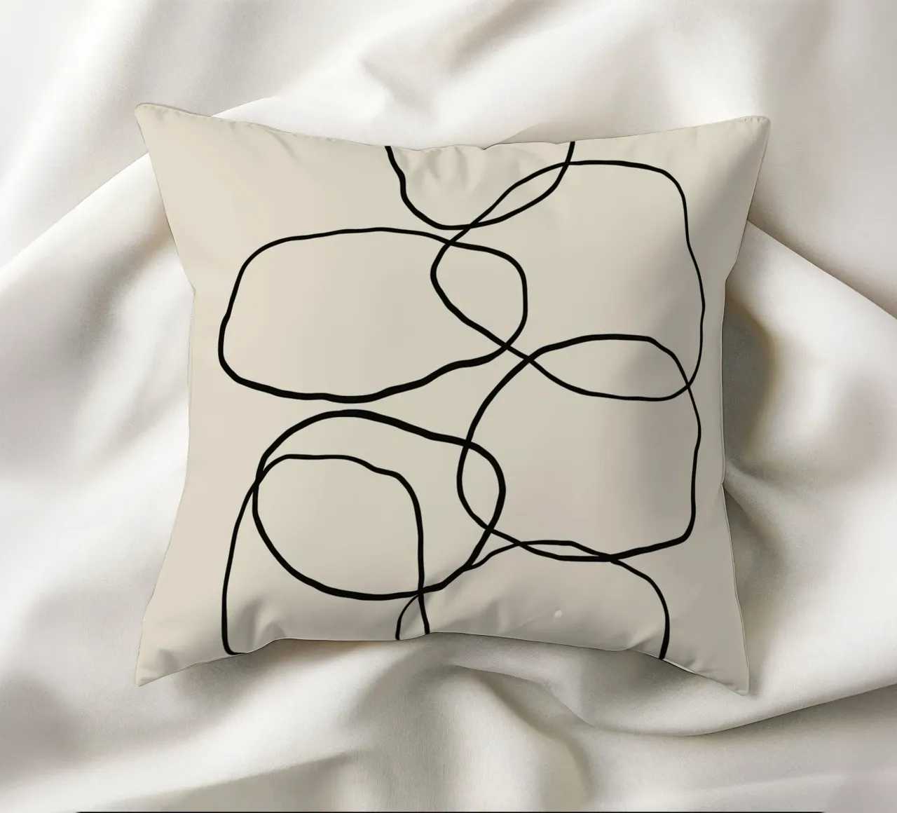 Echo Lines No 17 decorative cushion by treechild