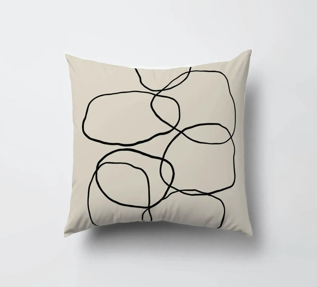 Echo Lines No 17 decorative cushion by treechild