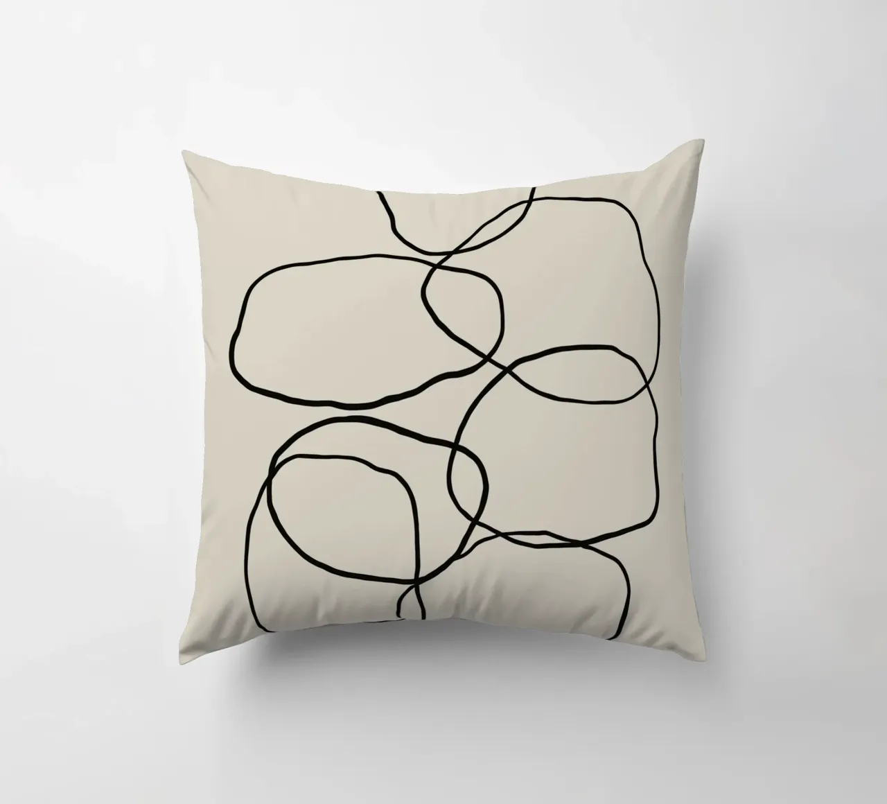 Echo Lines No 17 decorative cushion by treechild