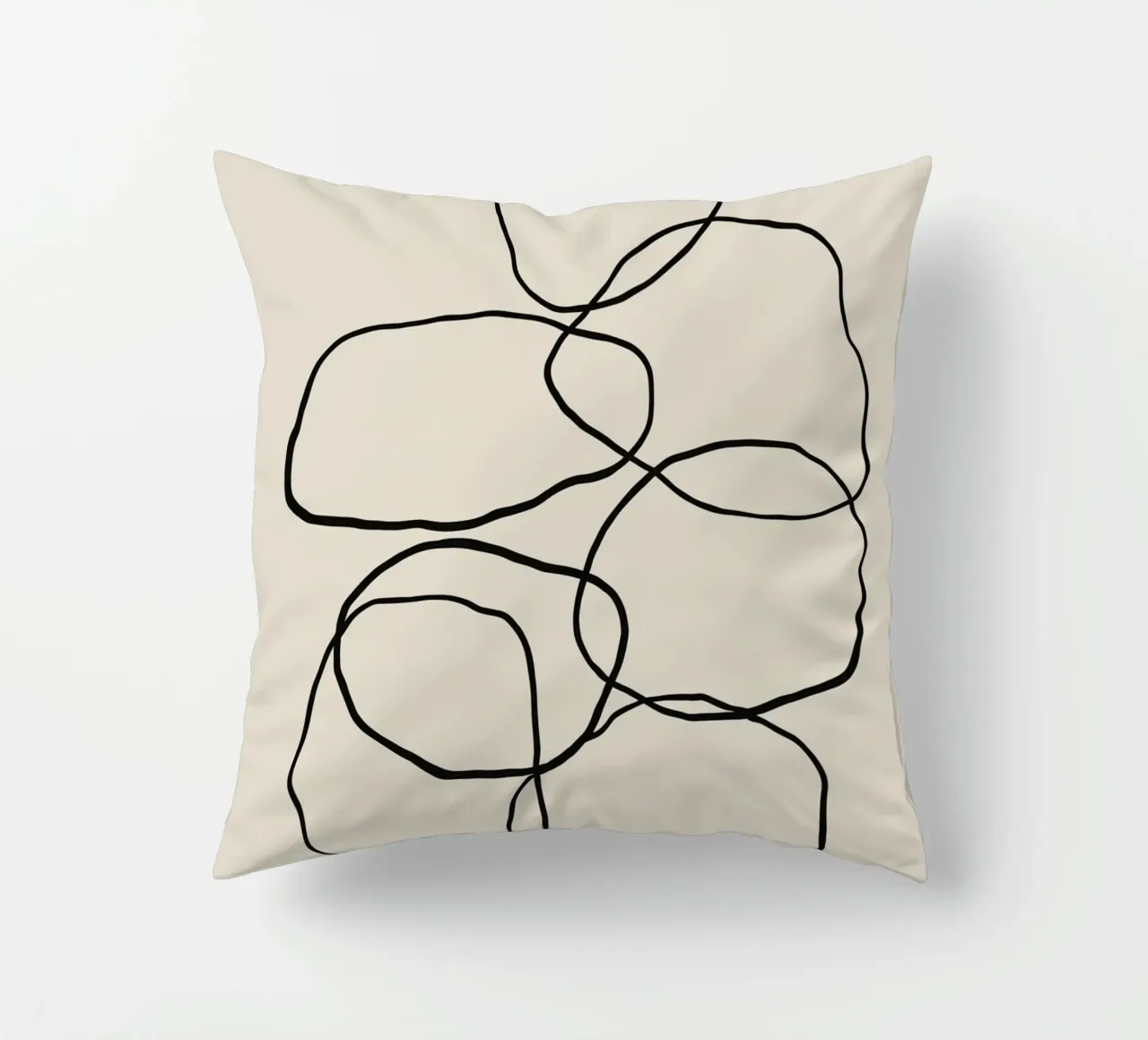 Echo Lines No 17 decorative cushion by treechild
