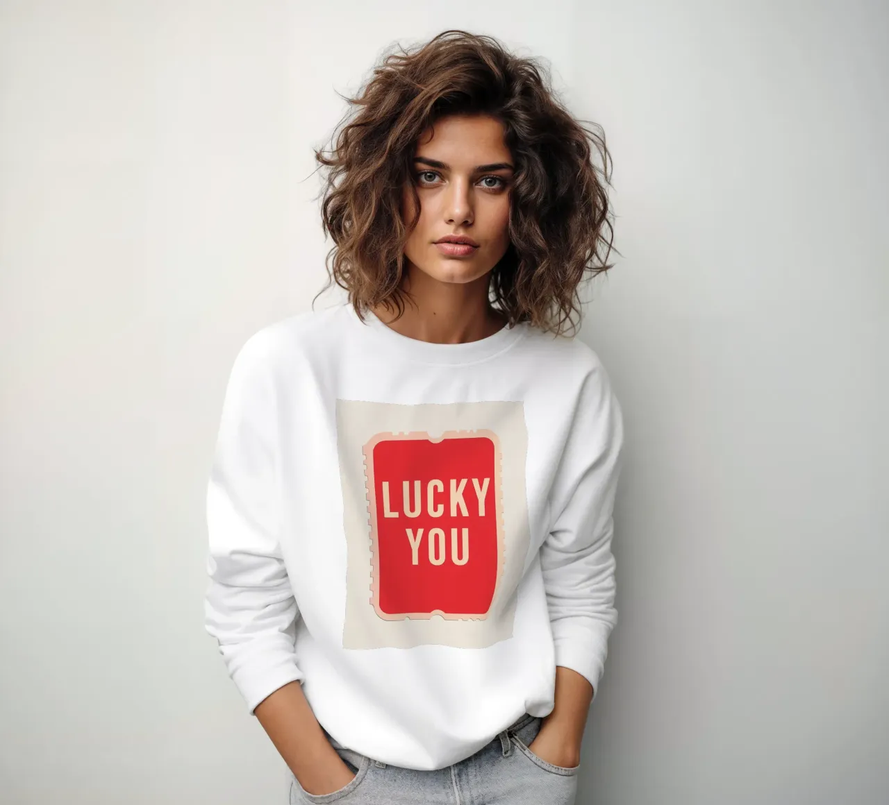 Lucky You - Biglietto dal design audace felpa da DaarbyN