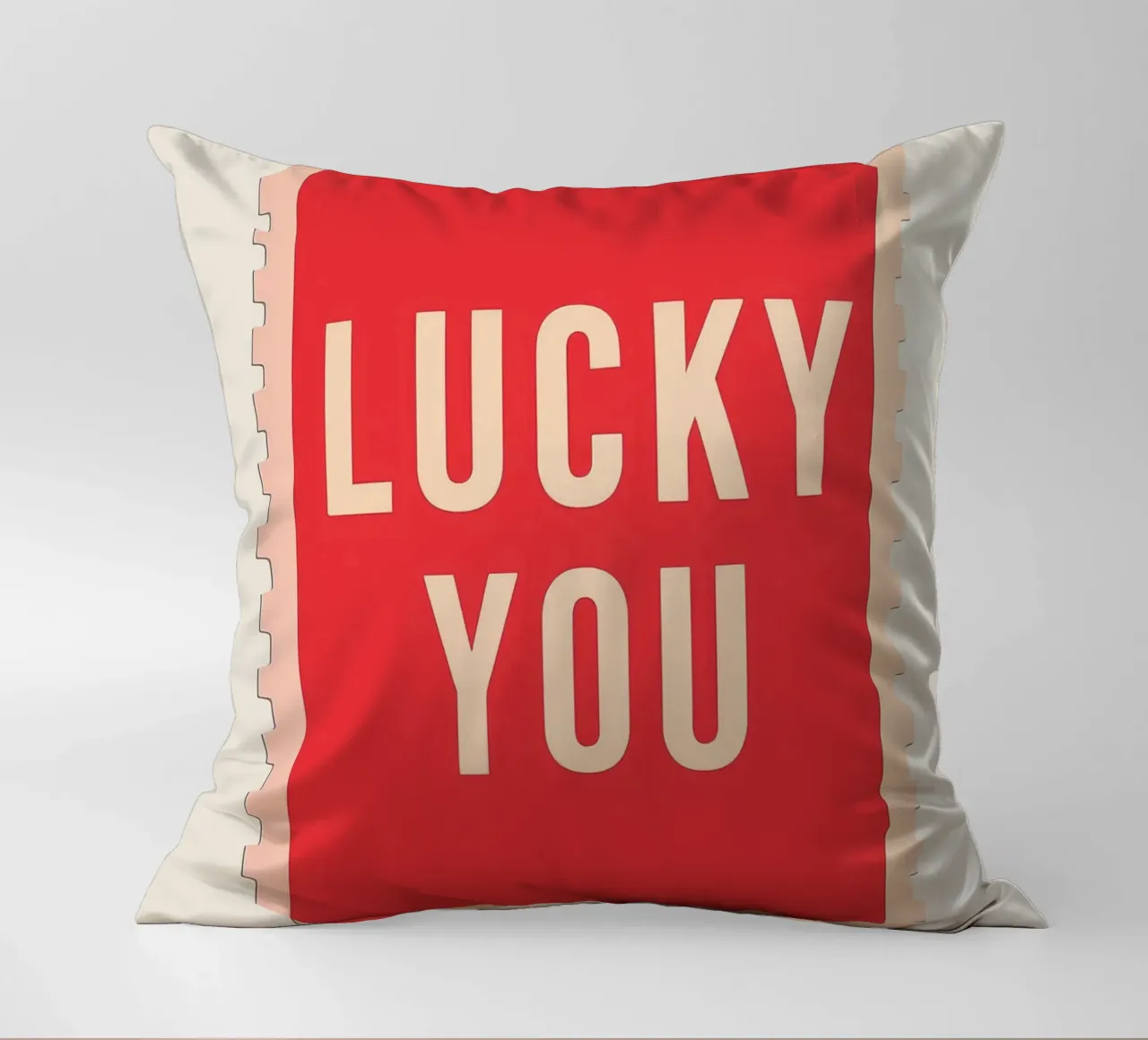 Lucky You - Biglietto dal design audace cuscino da DaarbyN