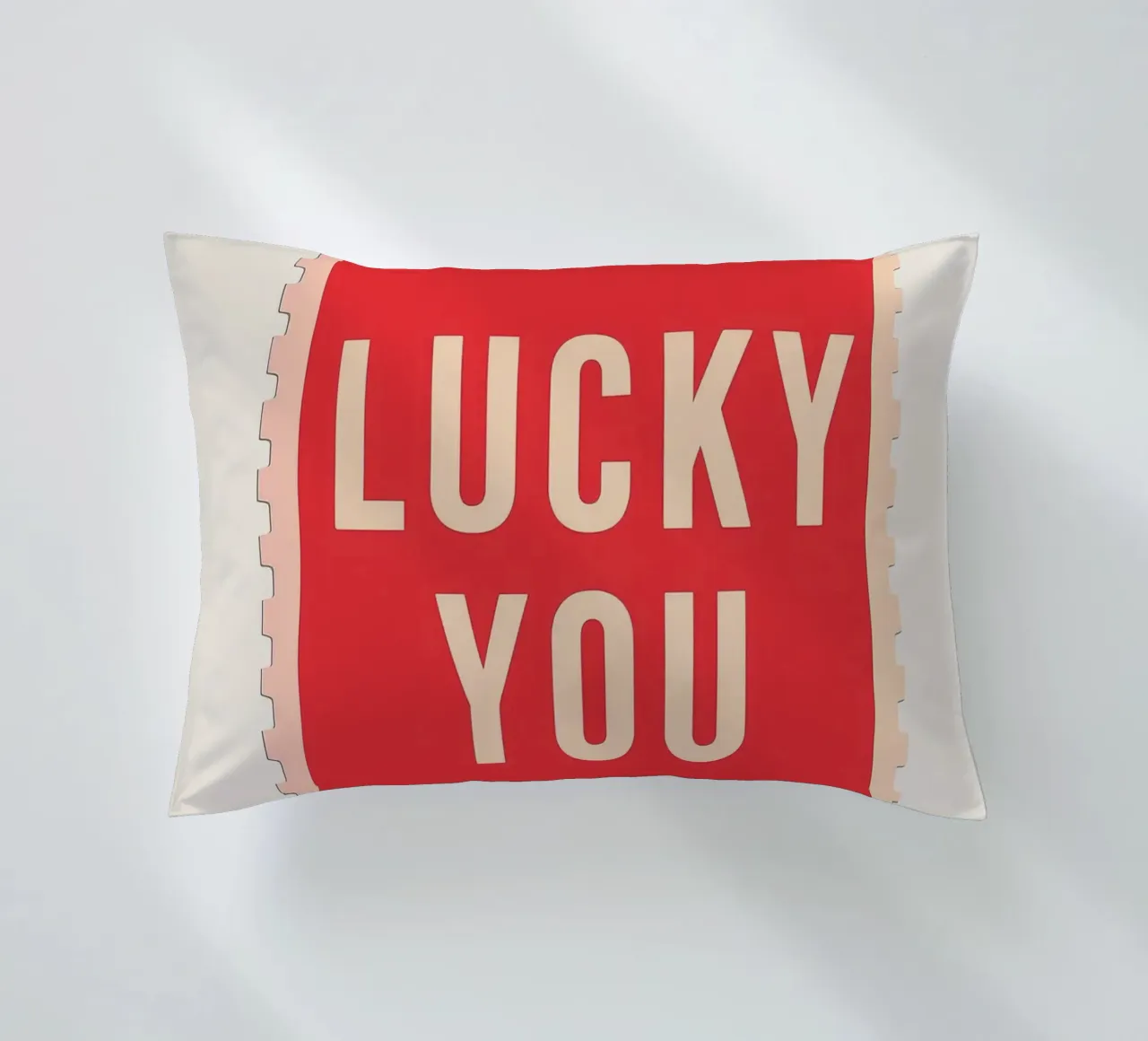 Lucky You - Biglietto dal design audace cuscino da DaarbyN