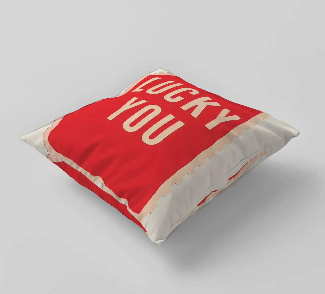 Lucky You - Biglietto dal design audace cuscino da DaarbyN