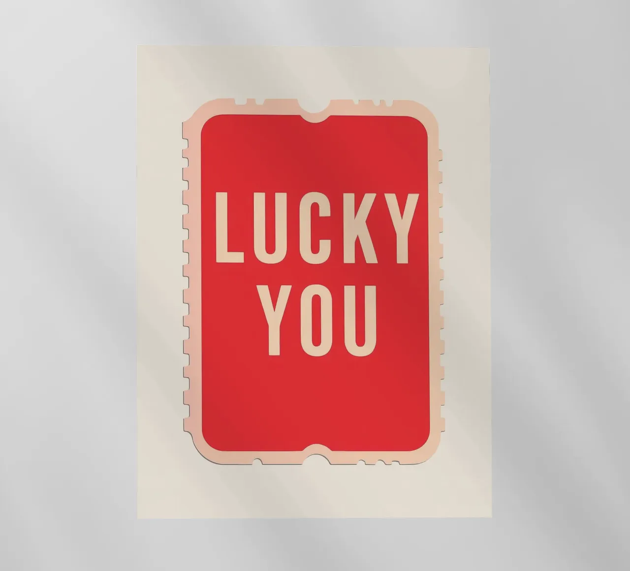 Lucky You - Biglietto dal design audace pellicola backlit da DaarbyN