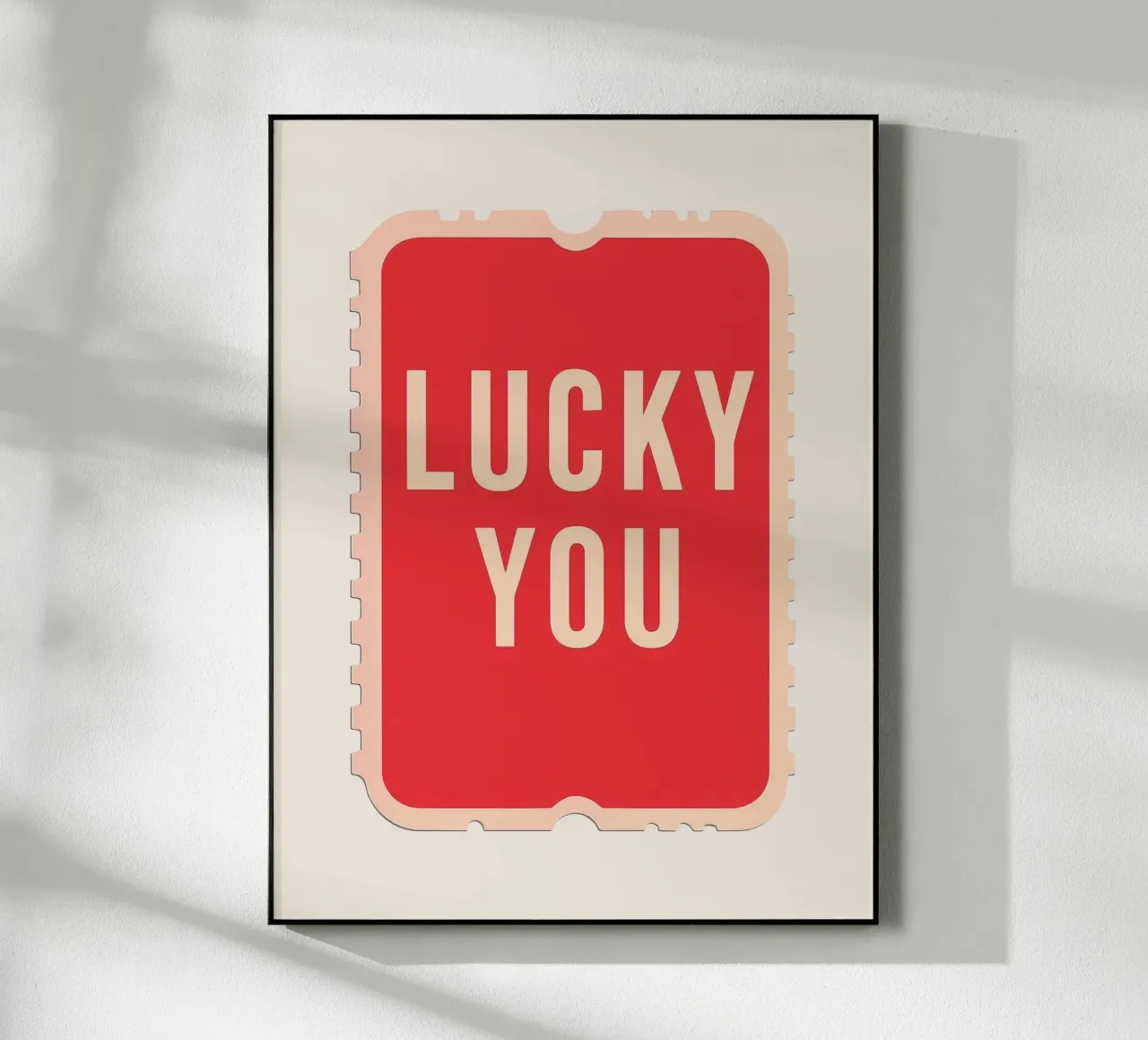 Lucky You - Biglietto dal design audace plexiglass da DaarbyN
