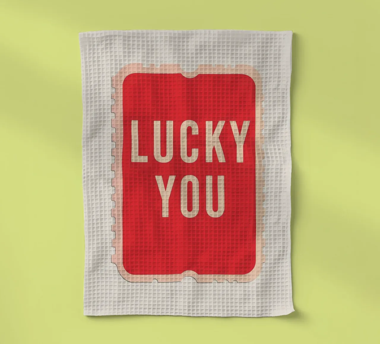 Lucky You - Biglietto dal design audace canovaccio da cucina da DaarbyN