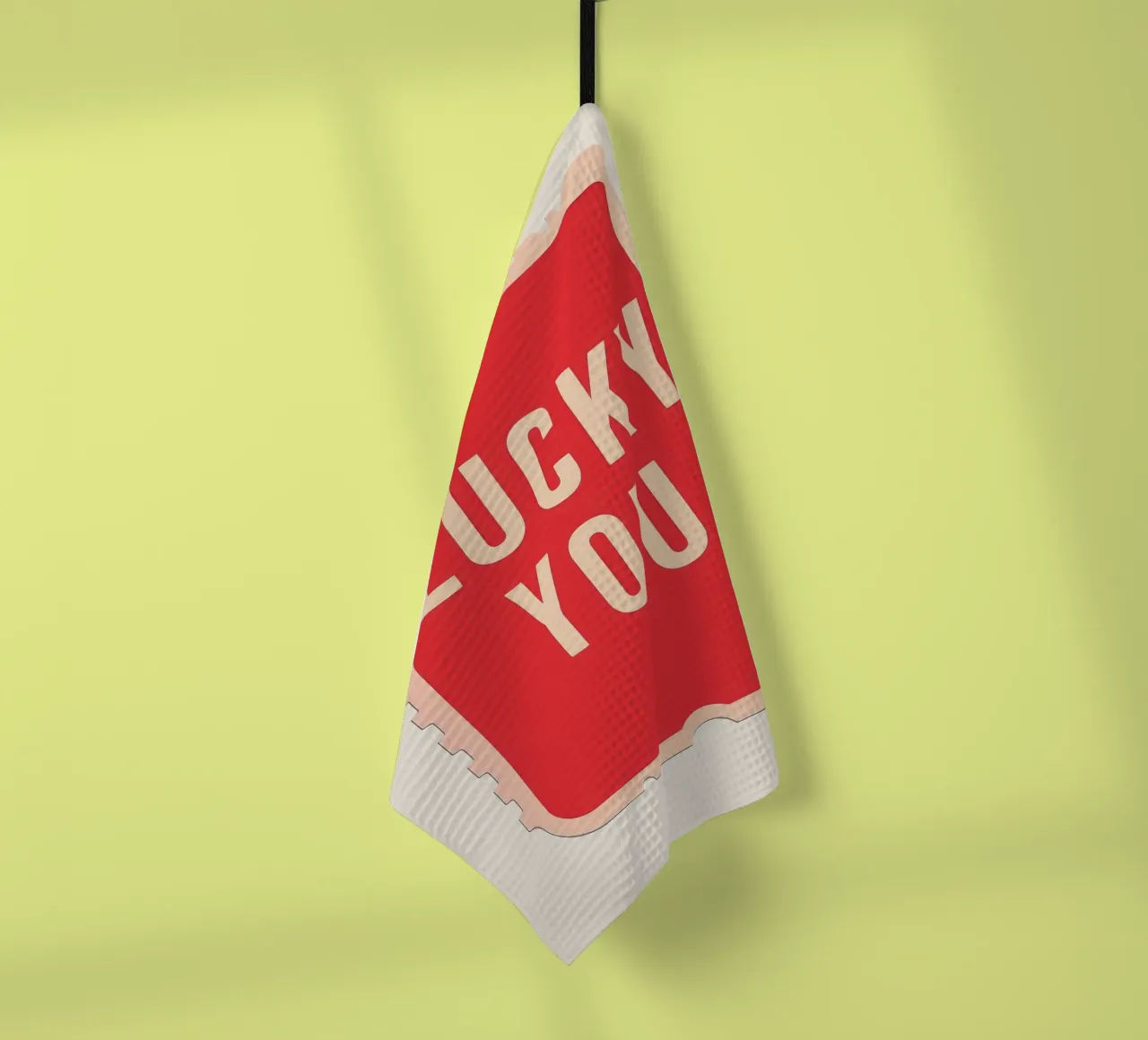 Lucky You - Biglietto dal design audace canovaccio da cucina da DaarbyN