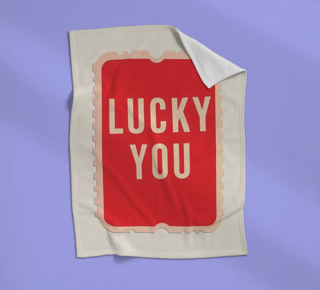 Lucky You - Biglietto dal design audace coperta in pile da DaarbyN