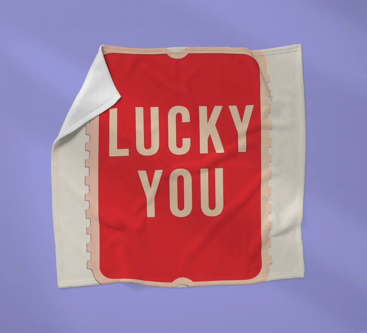 Lucky You - Biglietto dal design audace coperta in pile da DaarbyN