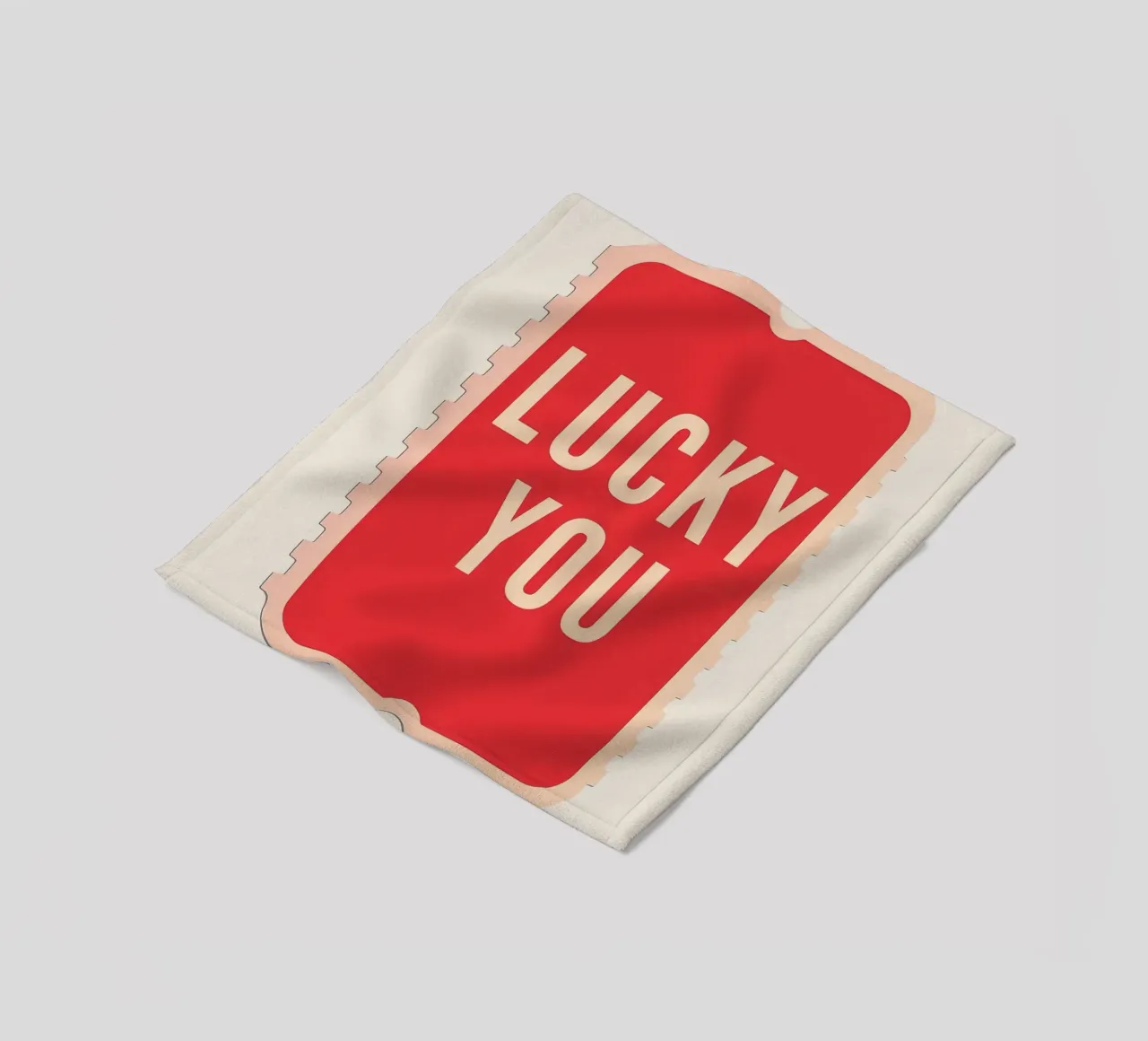 Lucky You - Biglietto dal design audace coperta in pile da DaarbyN