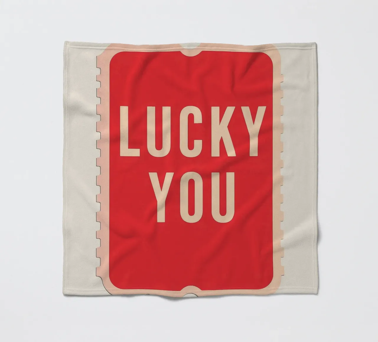 Lucky You - Biglietto dal design audace coperta in pile da DaarbyN