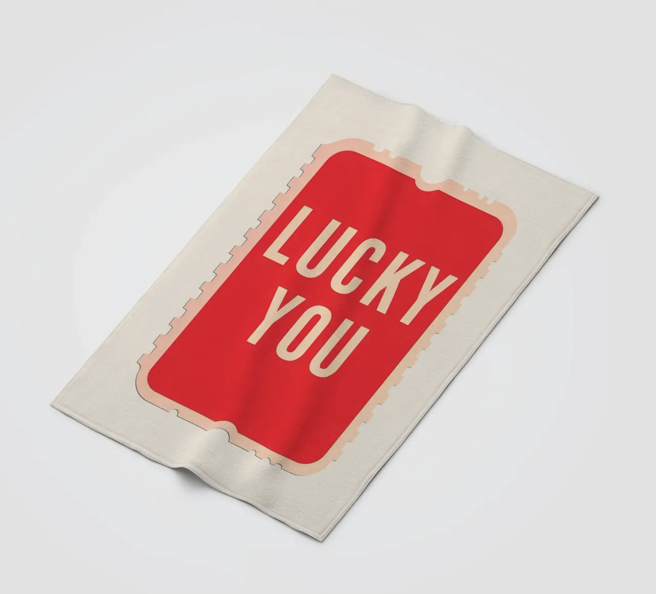 Lucky You - Biglietto dal design audace coperta in pile da DaarbyN