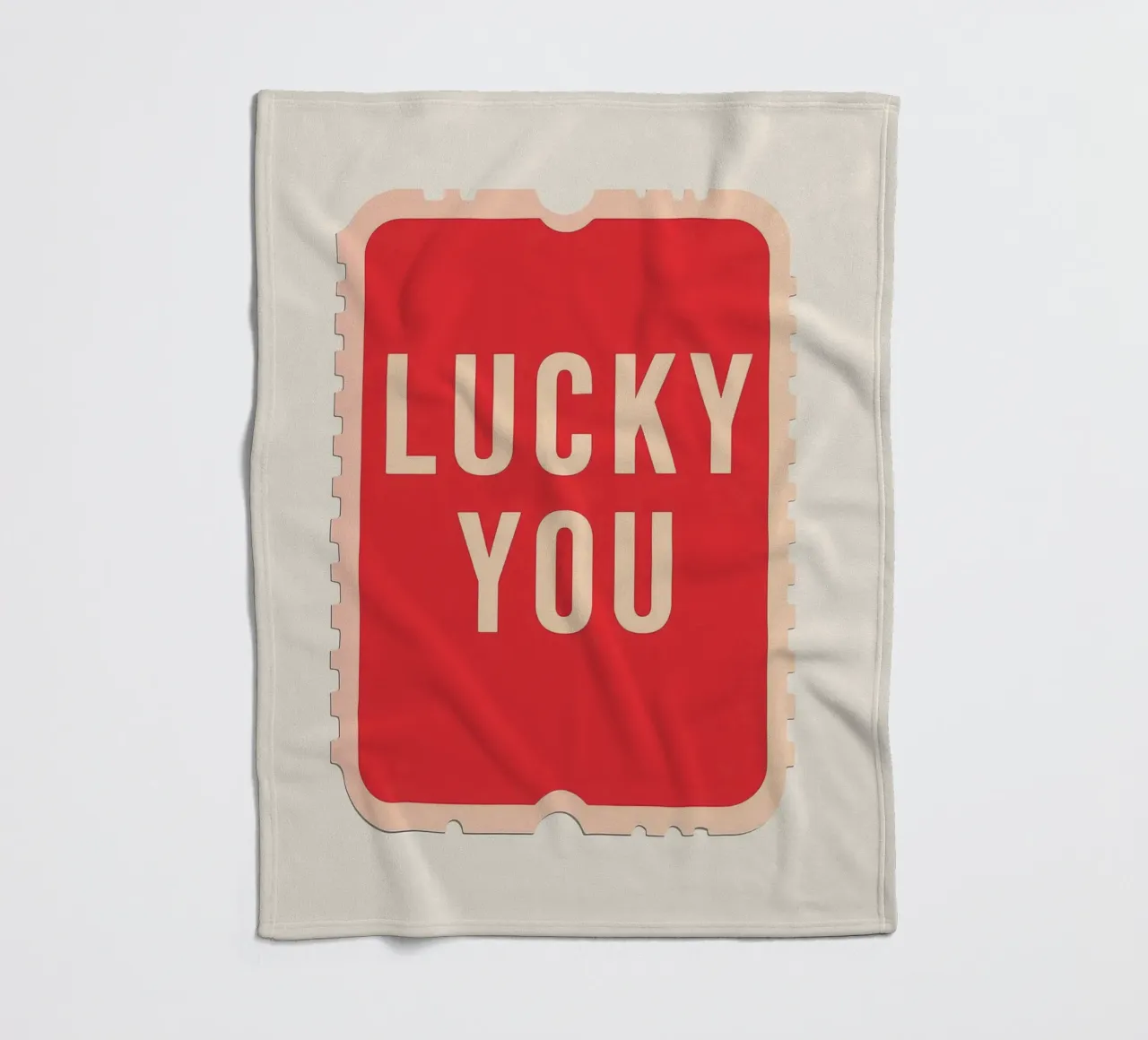 Lucky You - Biglietto dal design audace coperta in pile da DaarbyN