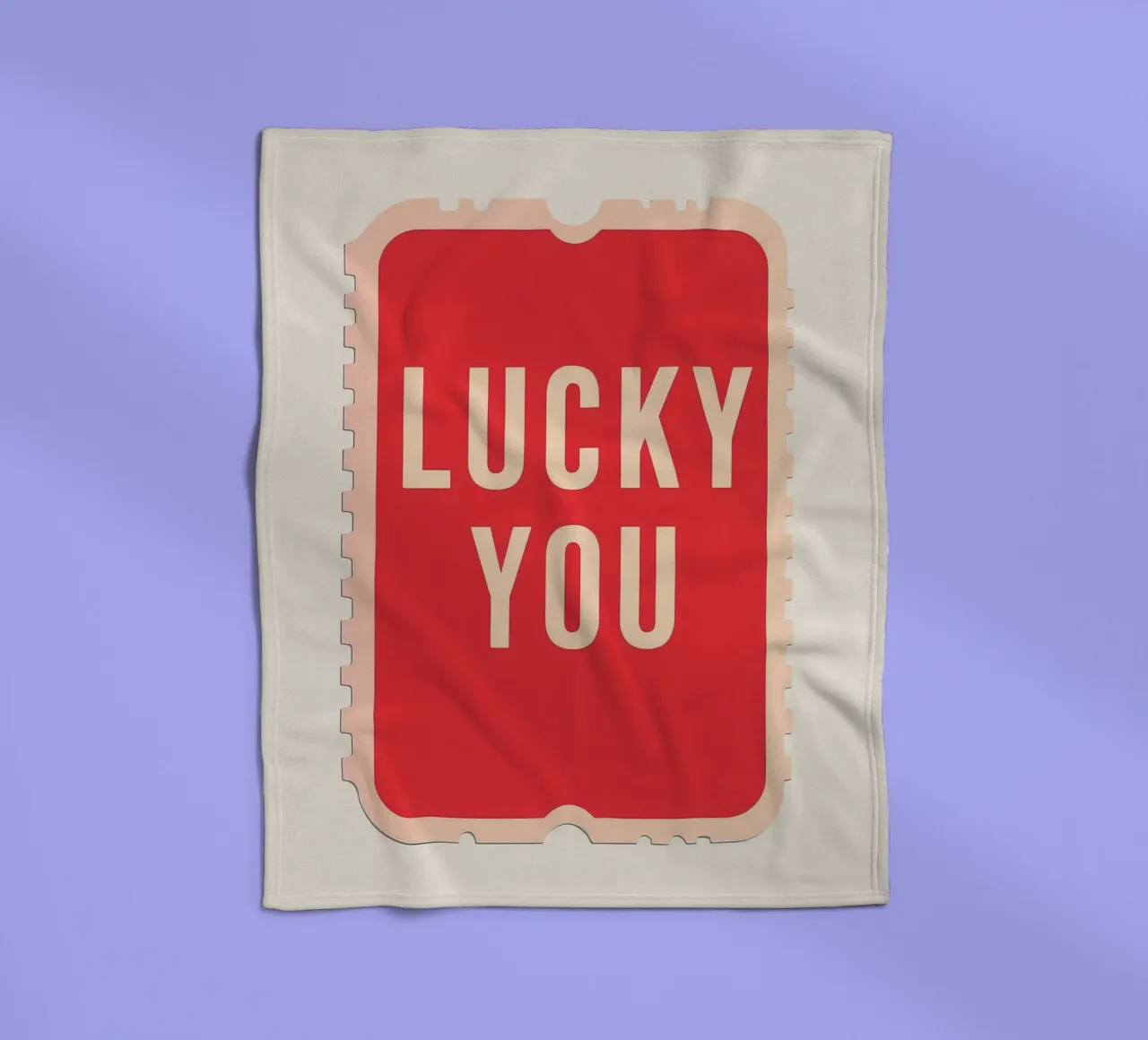 Lucky You - Biglietto dal design audace coperta in pile da DaarbyN