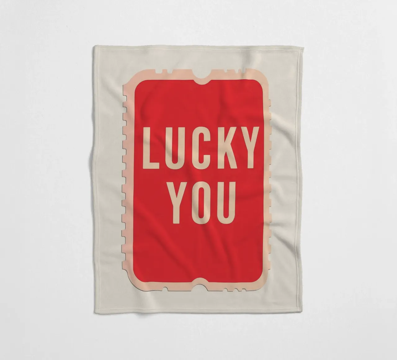 Lucky You - Biglietto dal design audace coperta in pile da DaarbyN