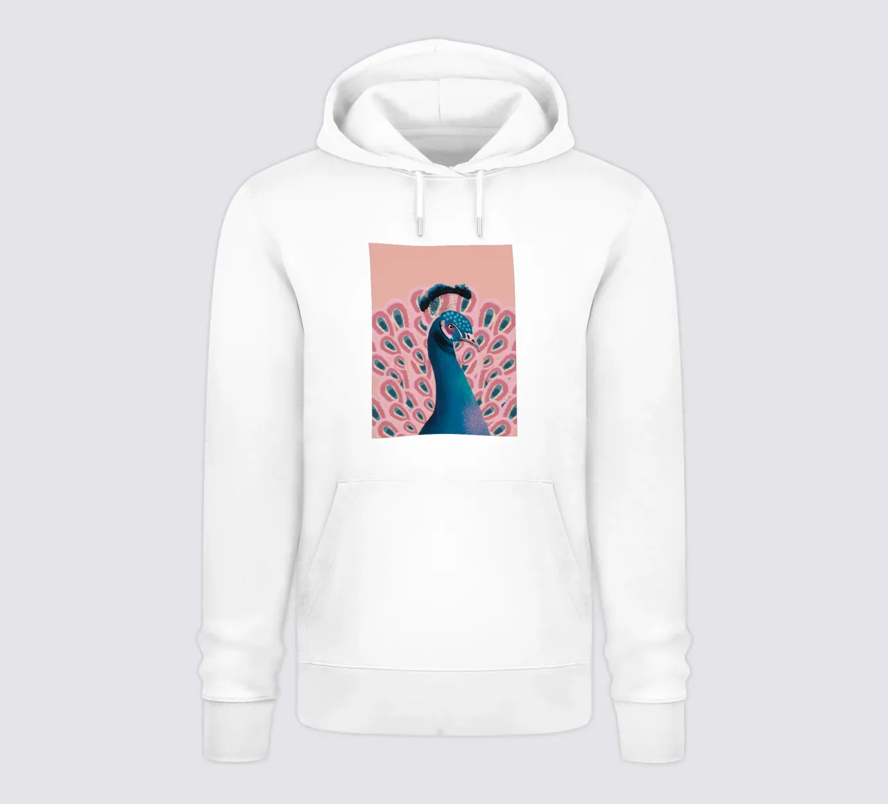 Piume di pavone maschio colorate felpa con cappuccio da igoshartwrks