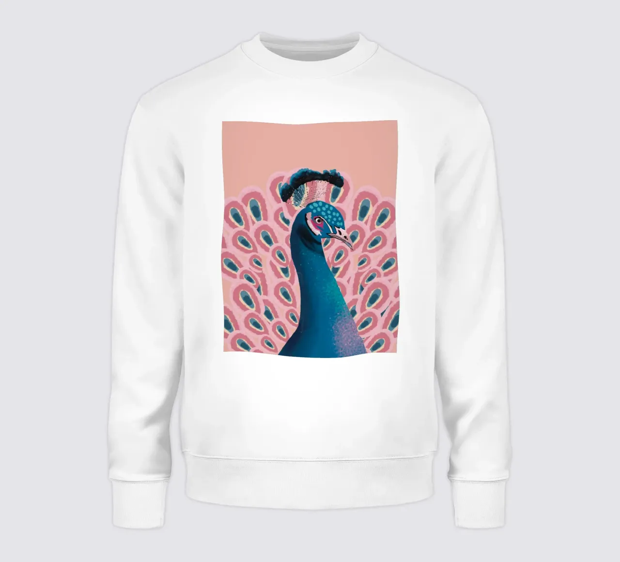 Plumas de pavo real macho de colores sudadera de igoshartwrks