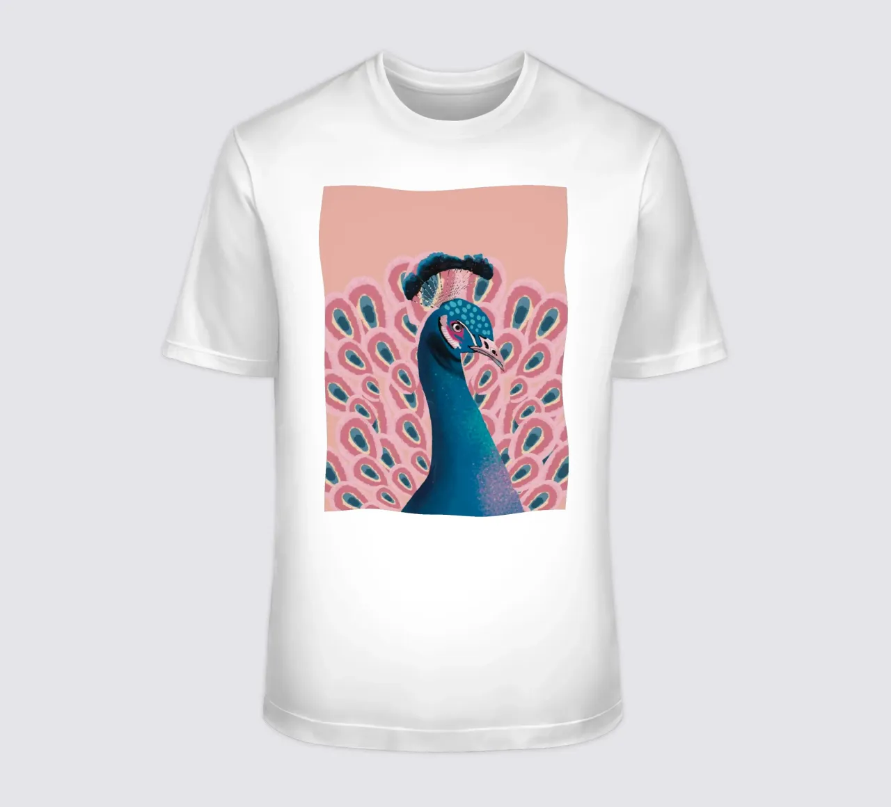 Piume di pavone maschio colorate t-shirt da igoshartwrks