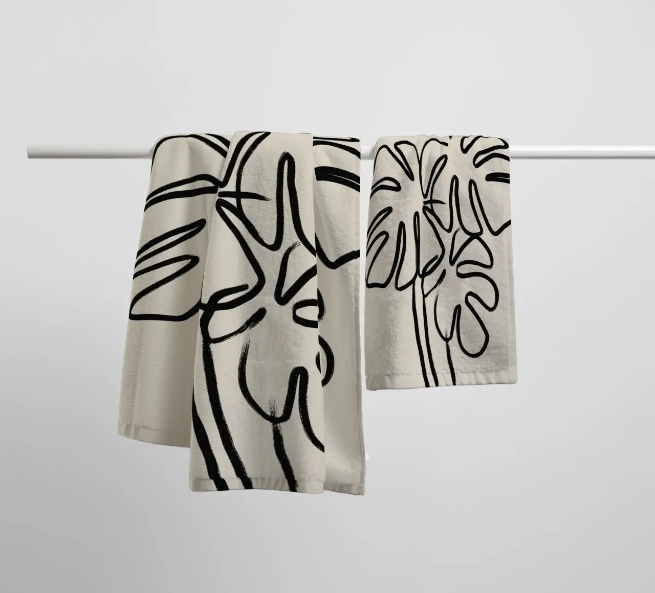 Echo Lines No 21 asciugamano da bagno da treechild