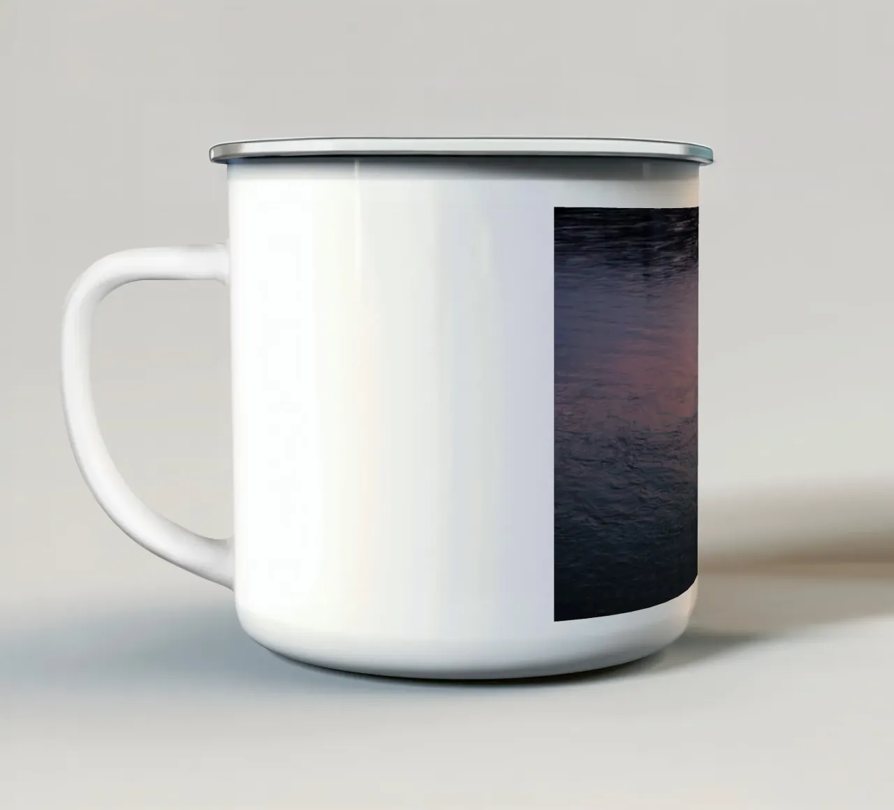 Riflesso d'acqua, Passau tazza in smalto da fotokunst