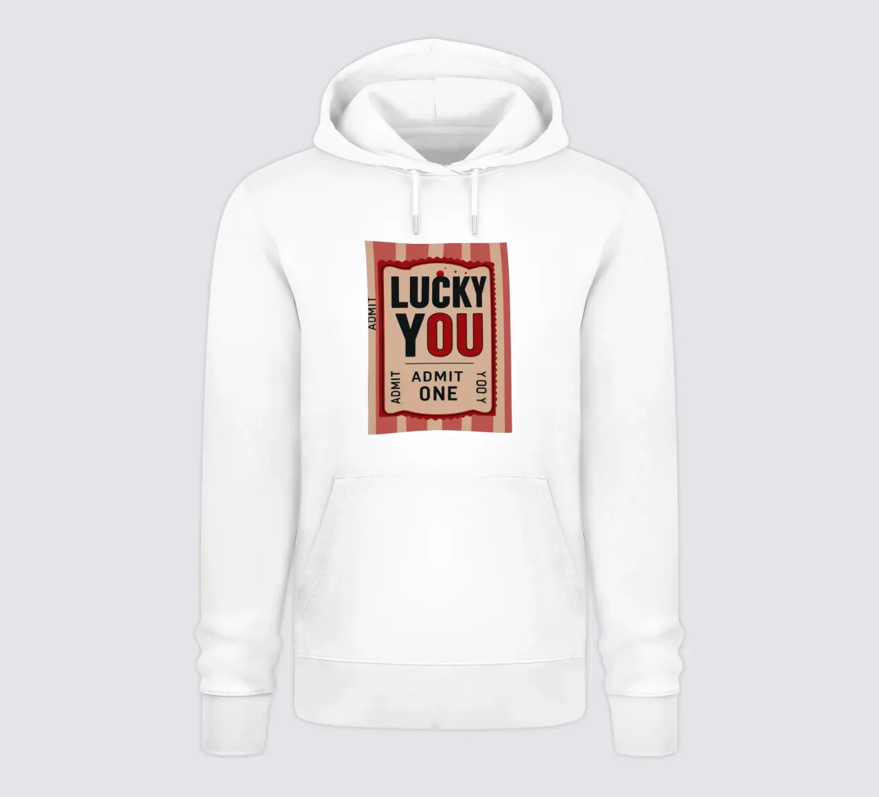Lucky You - Ammissione di un biglietto d'epoca felpa con cappuccio da DaarbyN