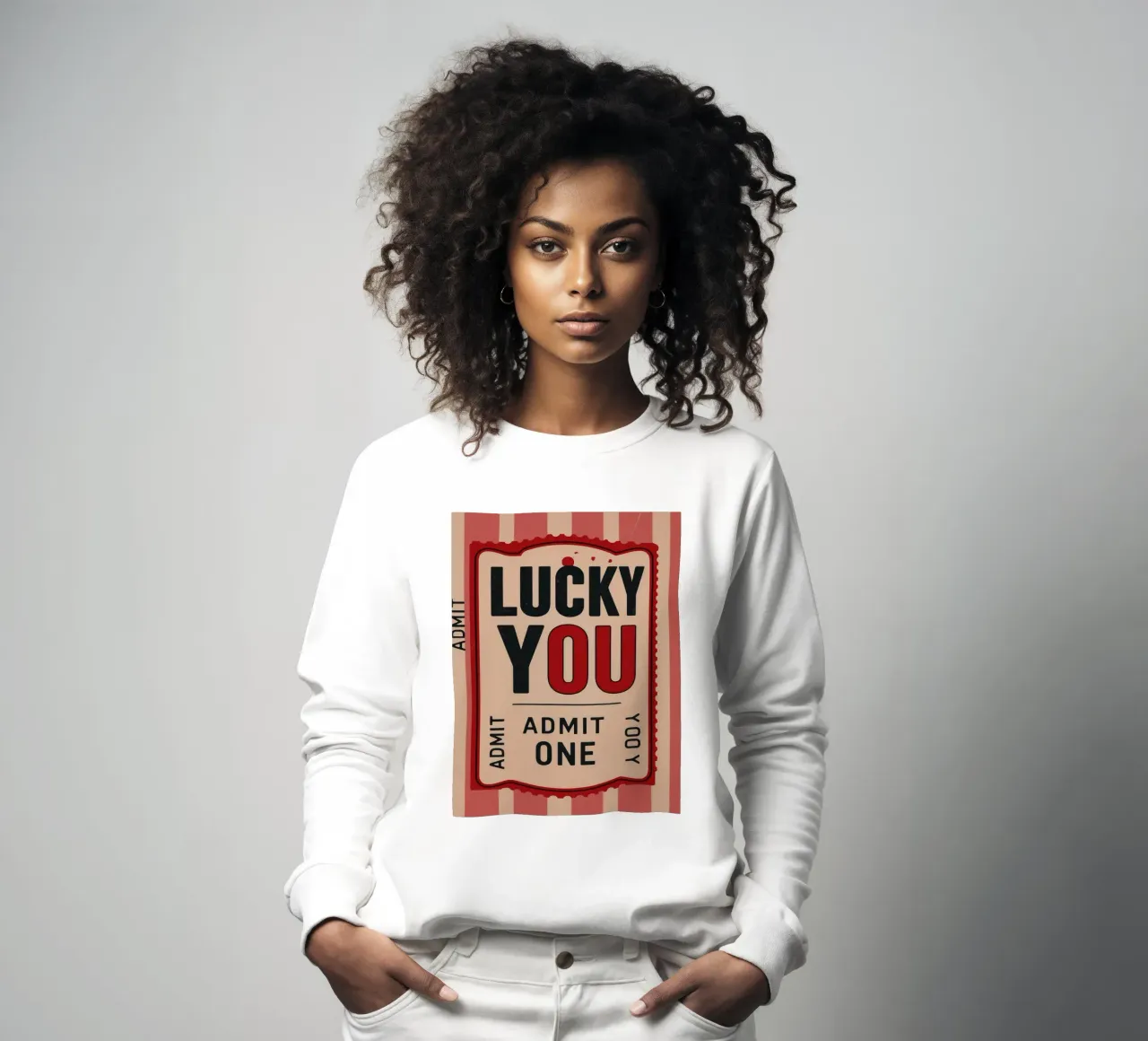 Lucky You - Ammissione di un biglietto d'epoca felpa da DaarbyN