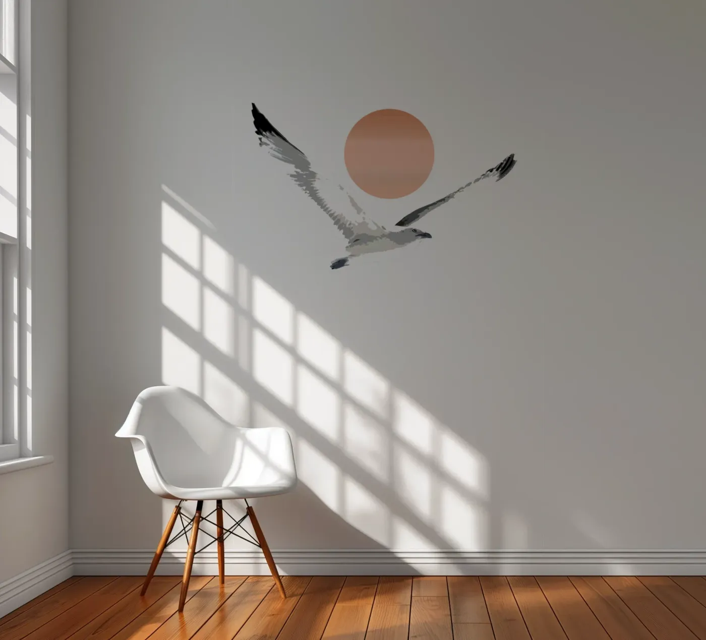 Zeemeeuw fotobehang van beamorello