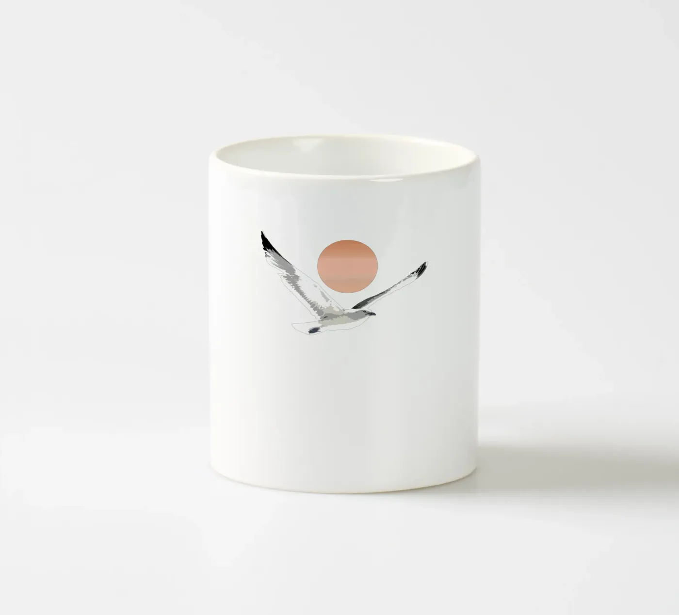 Seagull ceramic mug by beamorello