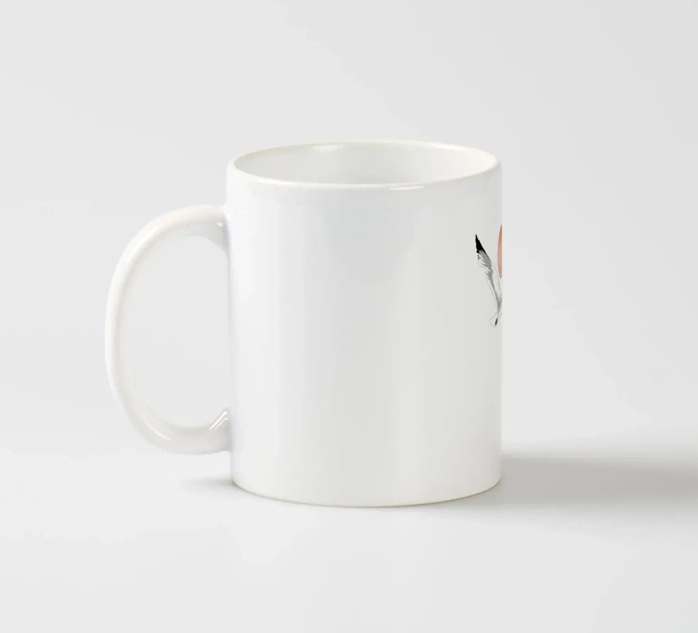 Seagull ceramic mug by beamorello