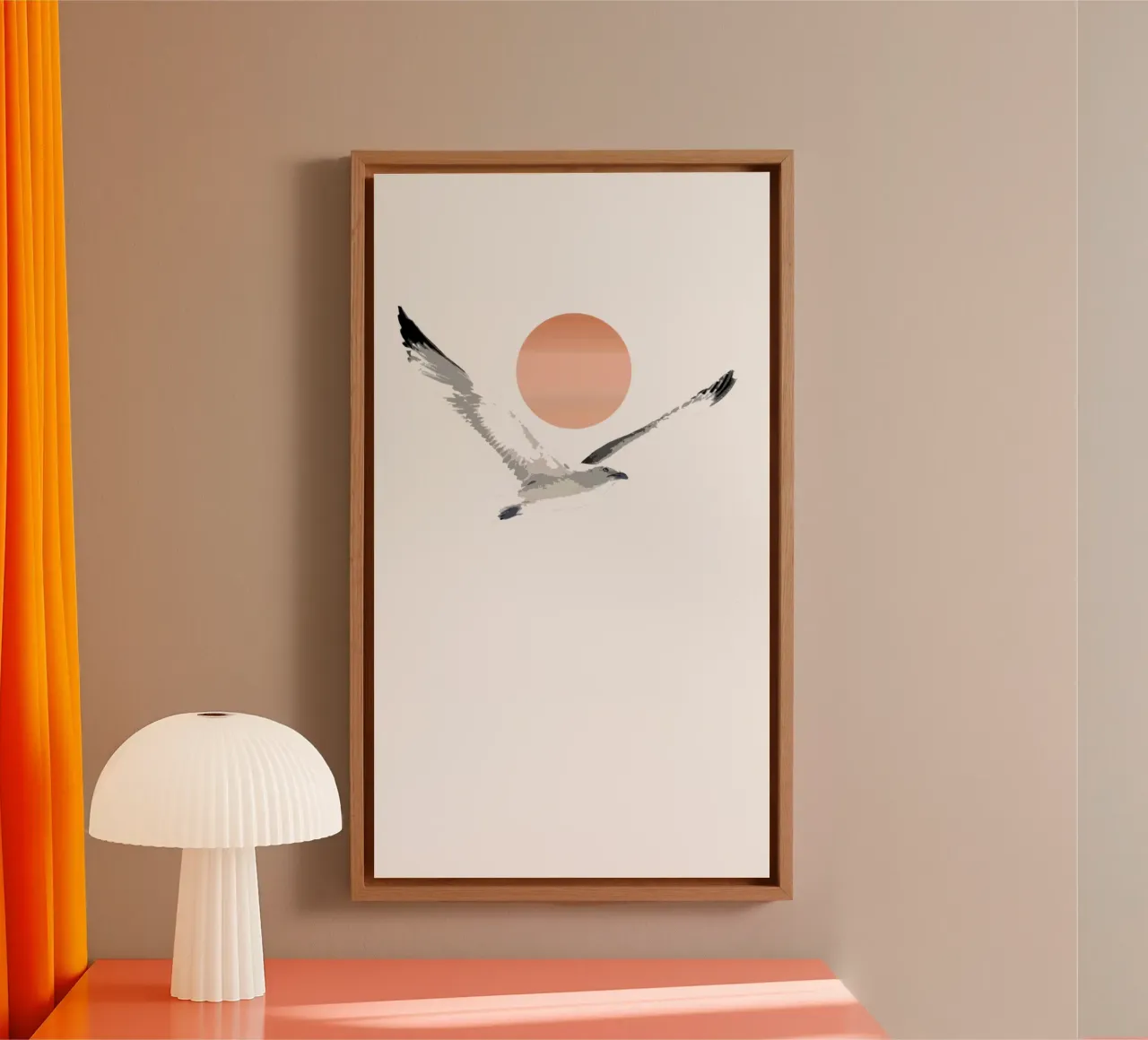 Seagull canvas by beamorello