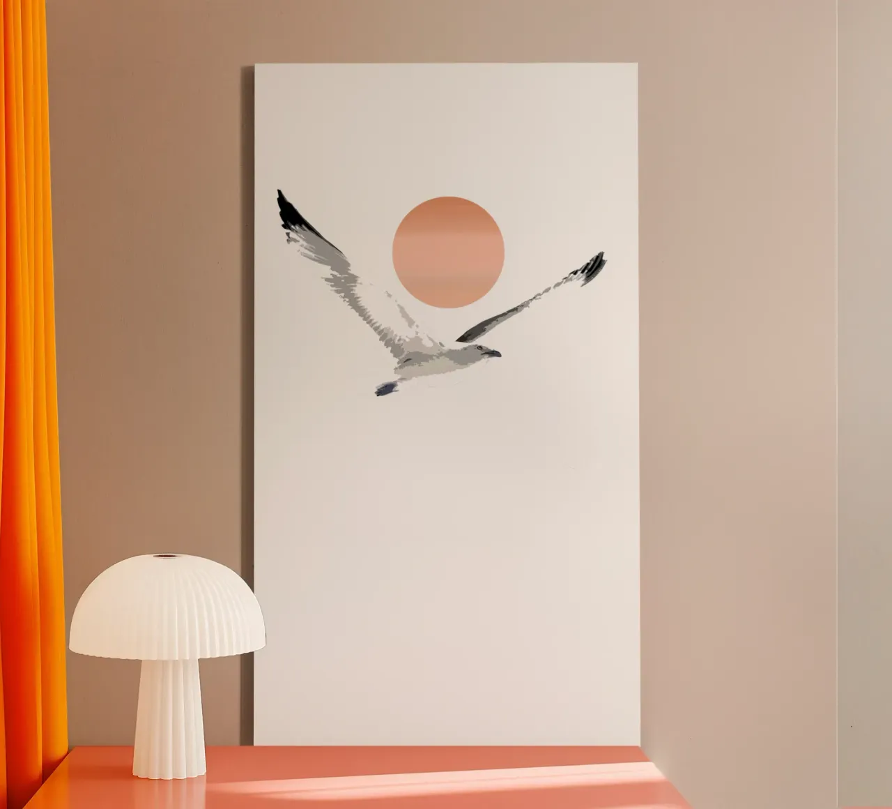 Seagull canvas by beamorello