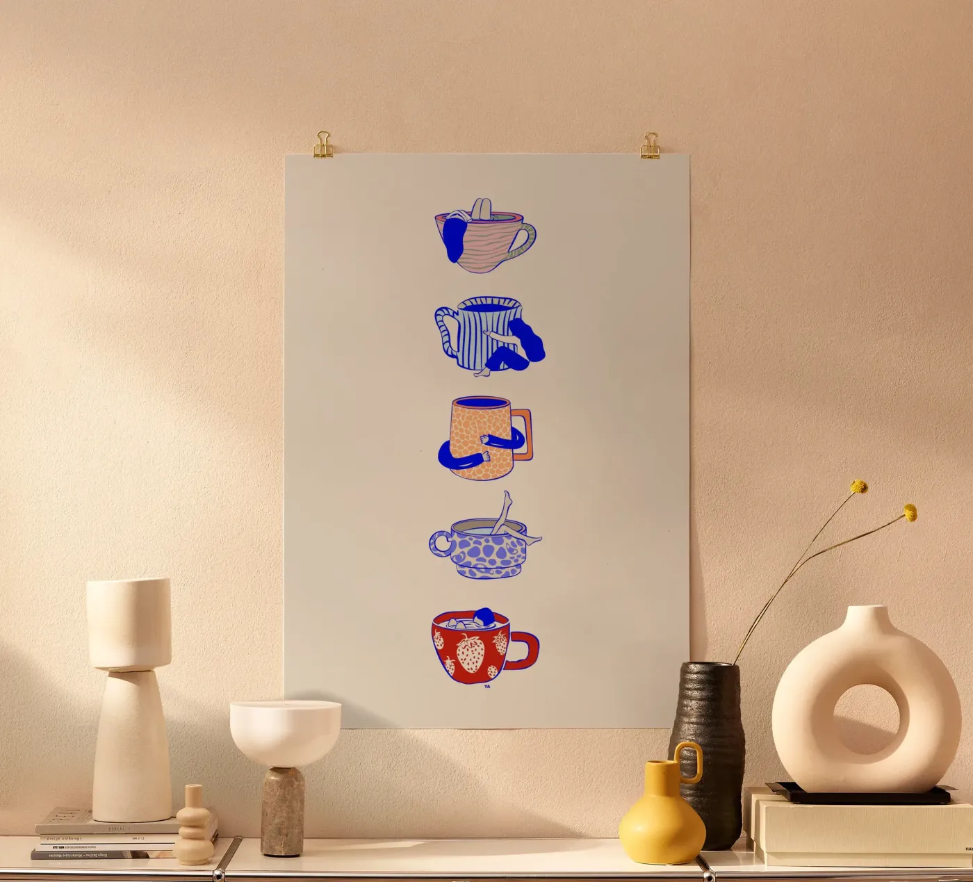 Tasses Poster von Lise.ya