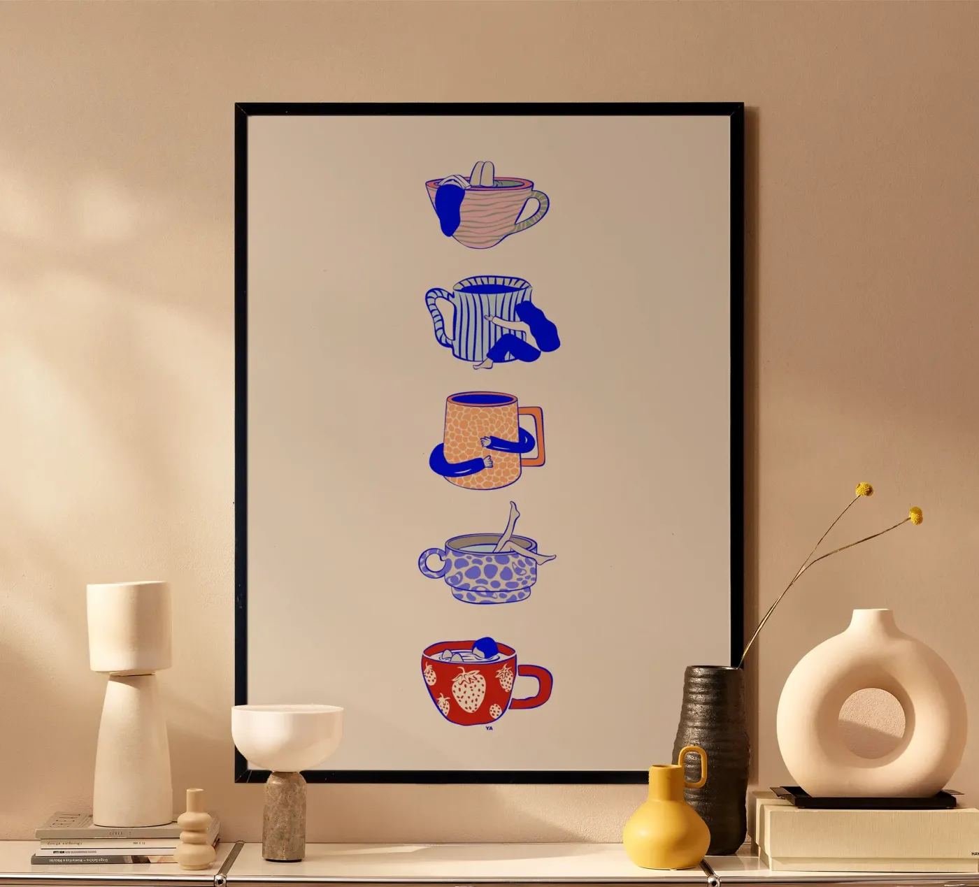 Tasses Poster von Lise.ya