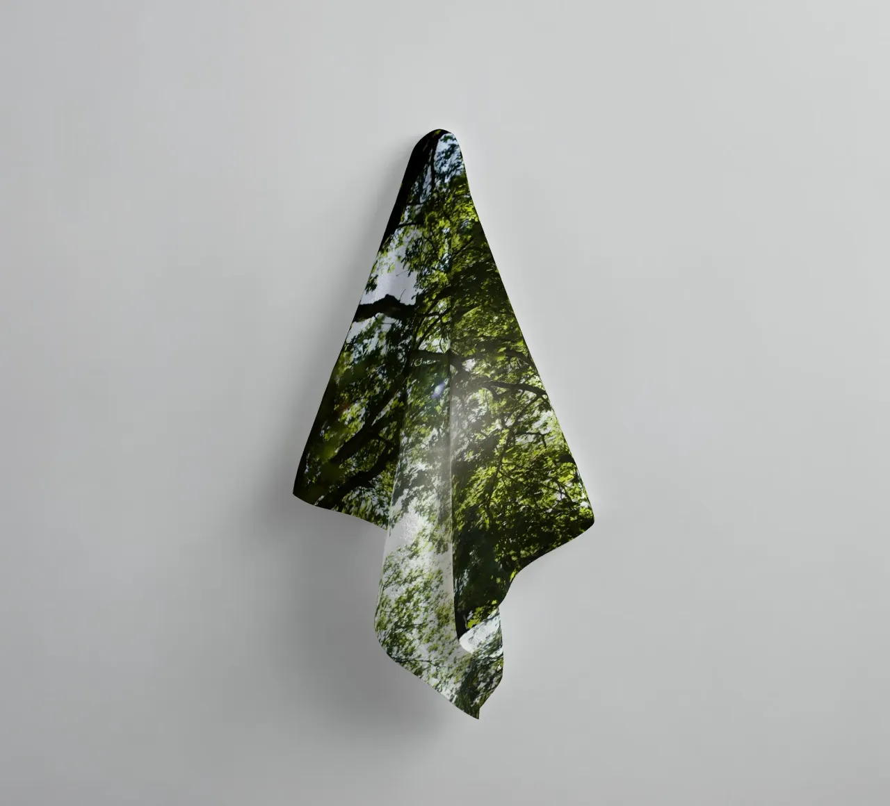 Tree, Valhalla towel by Simon Koy