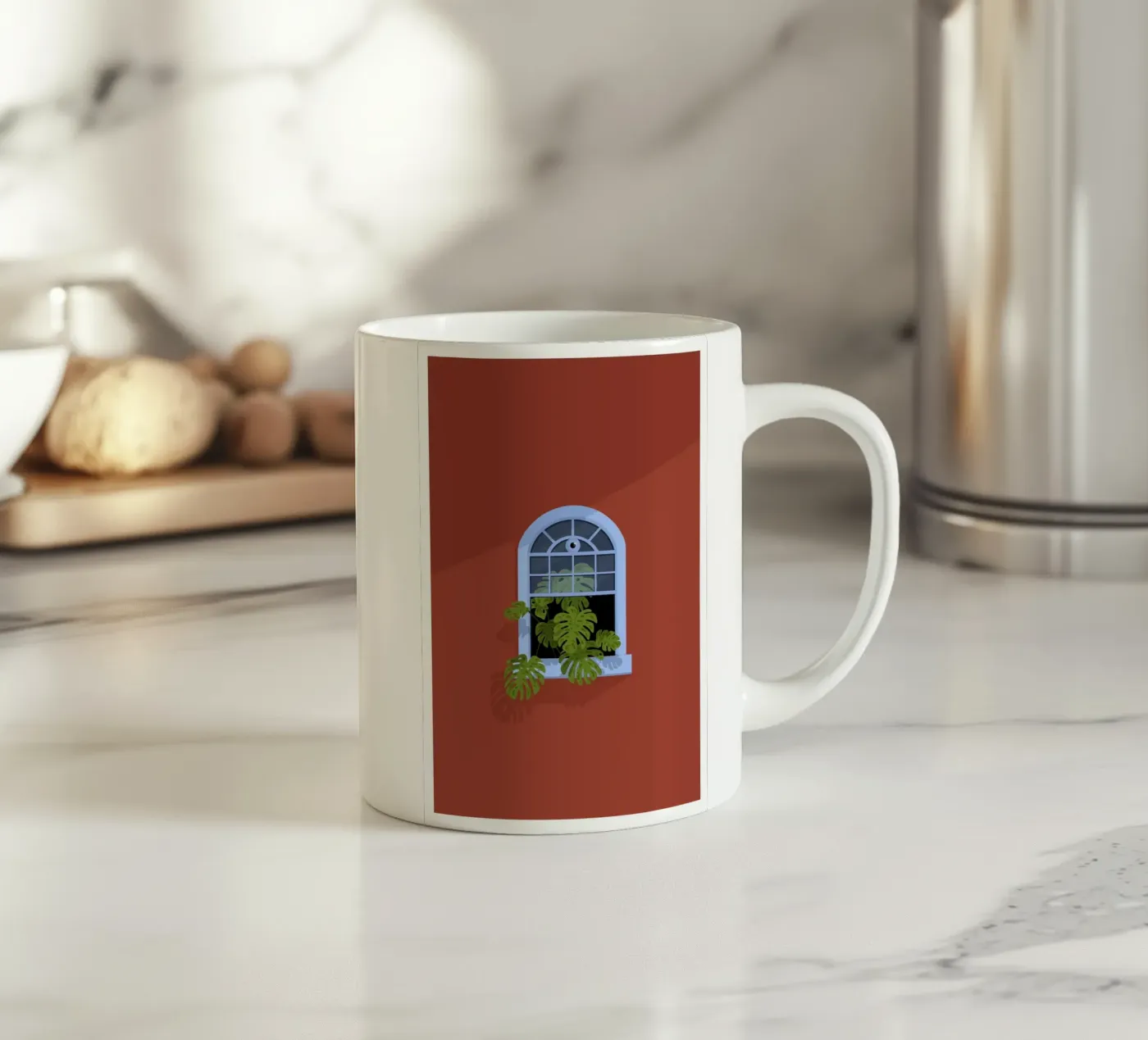 Through the window ceramic mug by Lise.ya