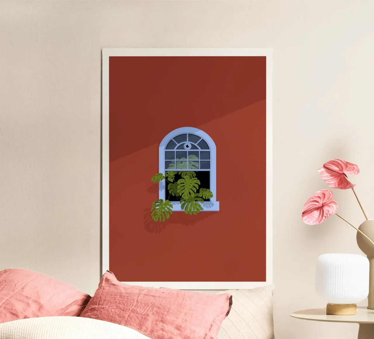 Through the window poster by Lise.ya