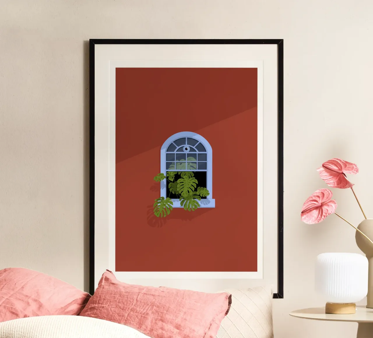 Through the window poster by Lise.ya