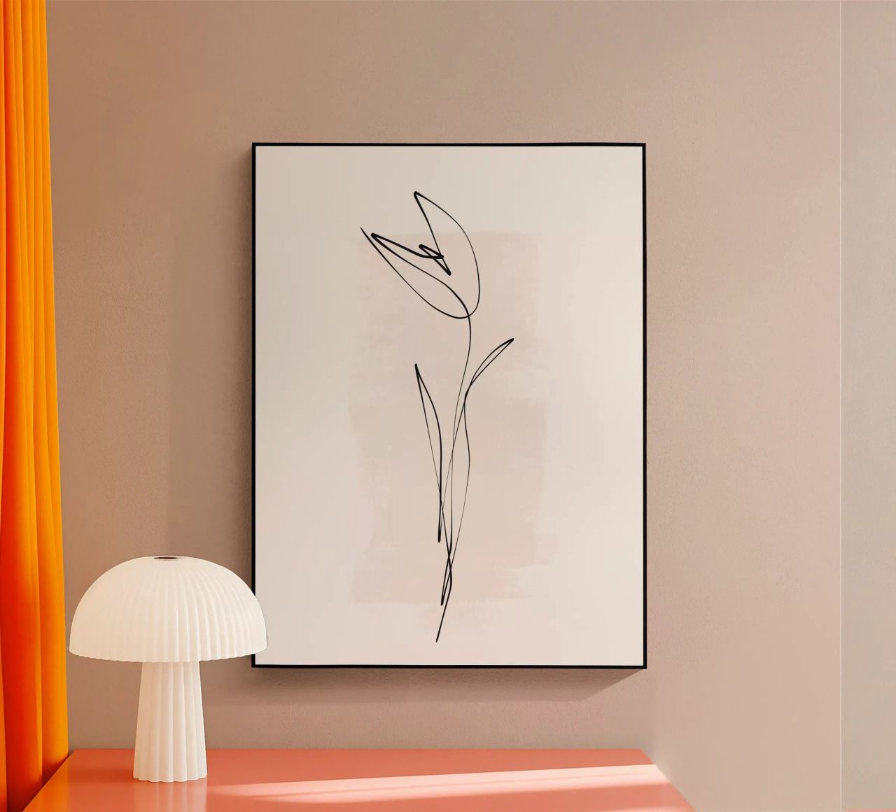 Tulip | Minimal Line Drawing plexiglass da sabidussi