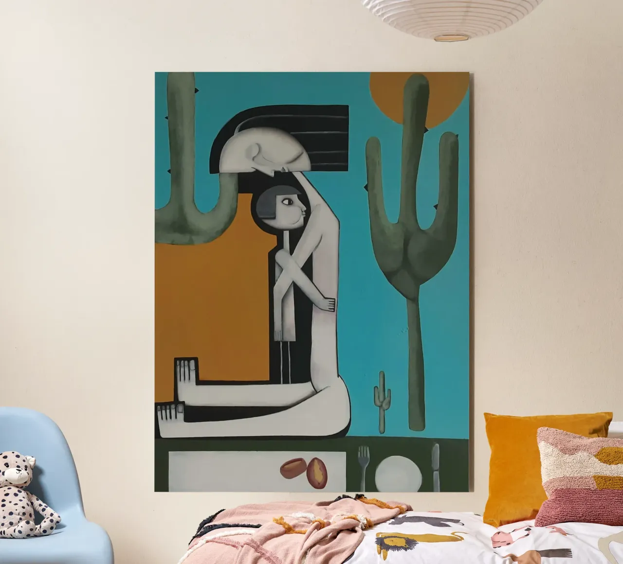 Picnic in the Desert alluminio dibond da Leslie Greenrod