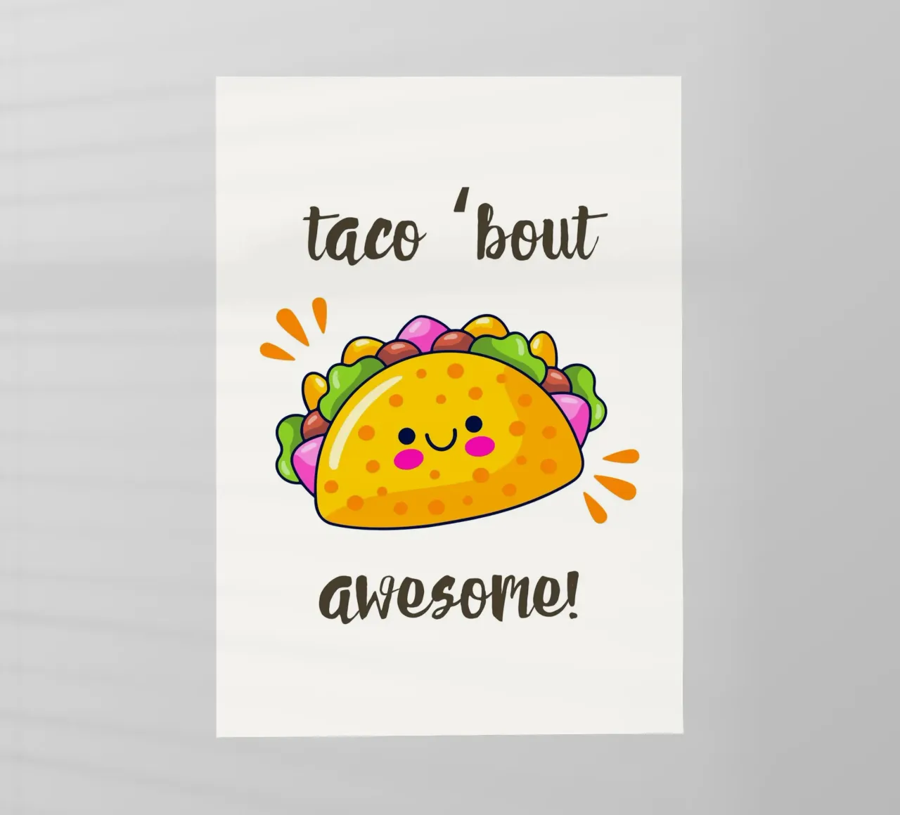 Taco 'bout awesome pellicola backlit da PinkCandyWalls