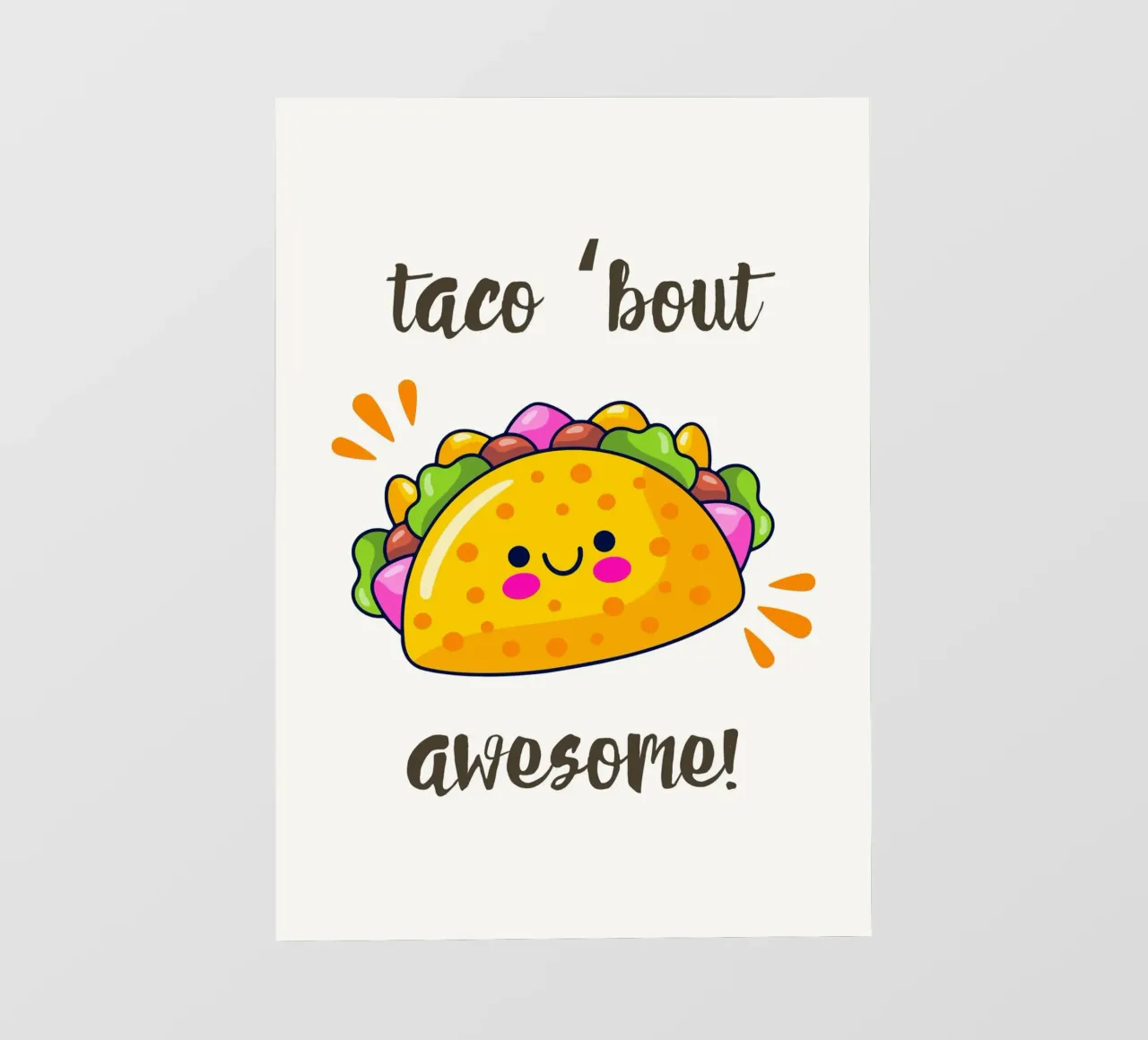 Taco 'bout awesome pellicola backlit da PinkCandyWalls