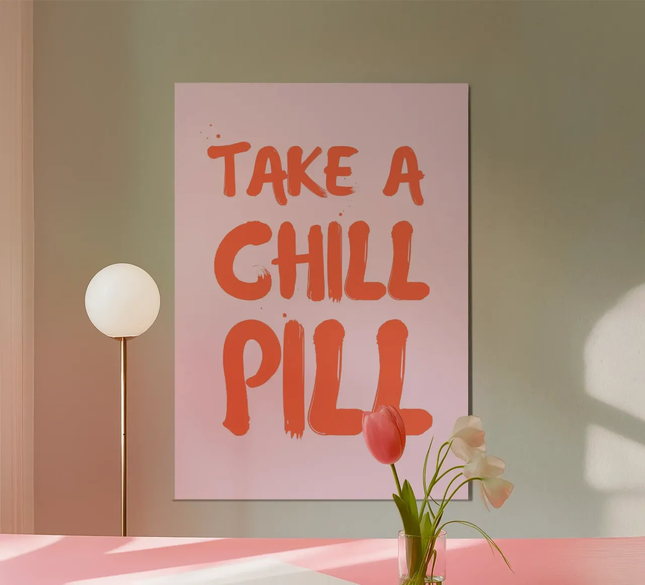 Take a chill pill alluminio dibond da PinkCandyWalls