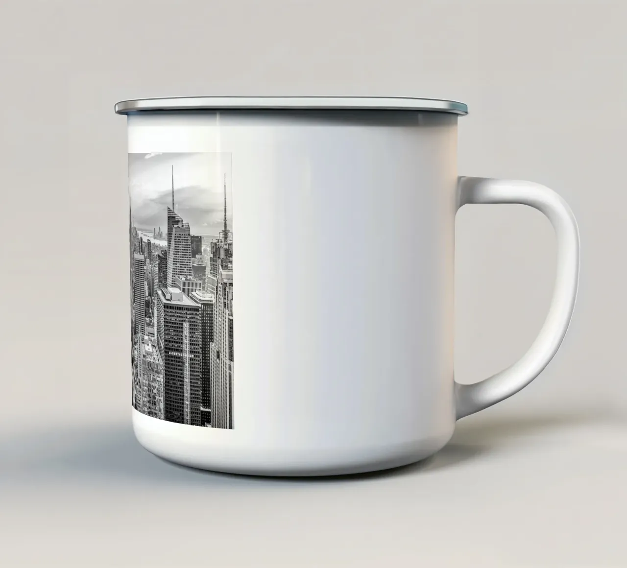 Metropoli moderna di New York tazza in smalto da Carinaprint