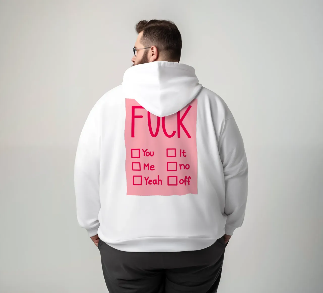 Fuck … 01 felpa con cappuccio da Art House