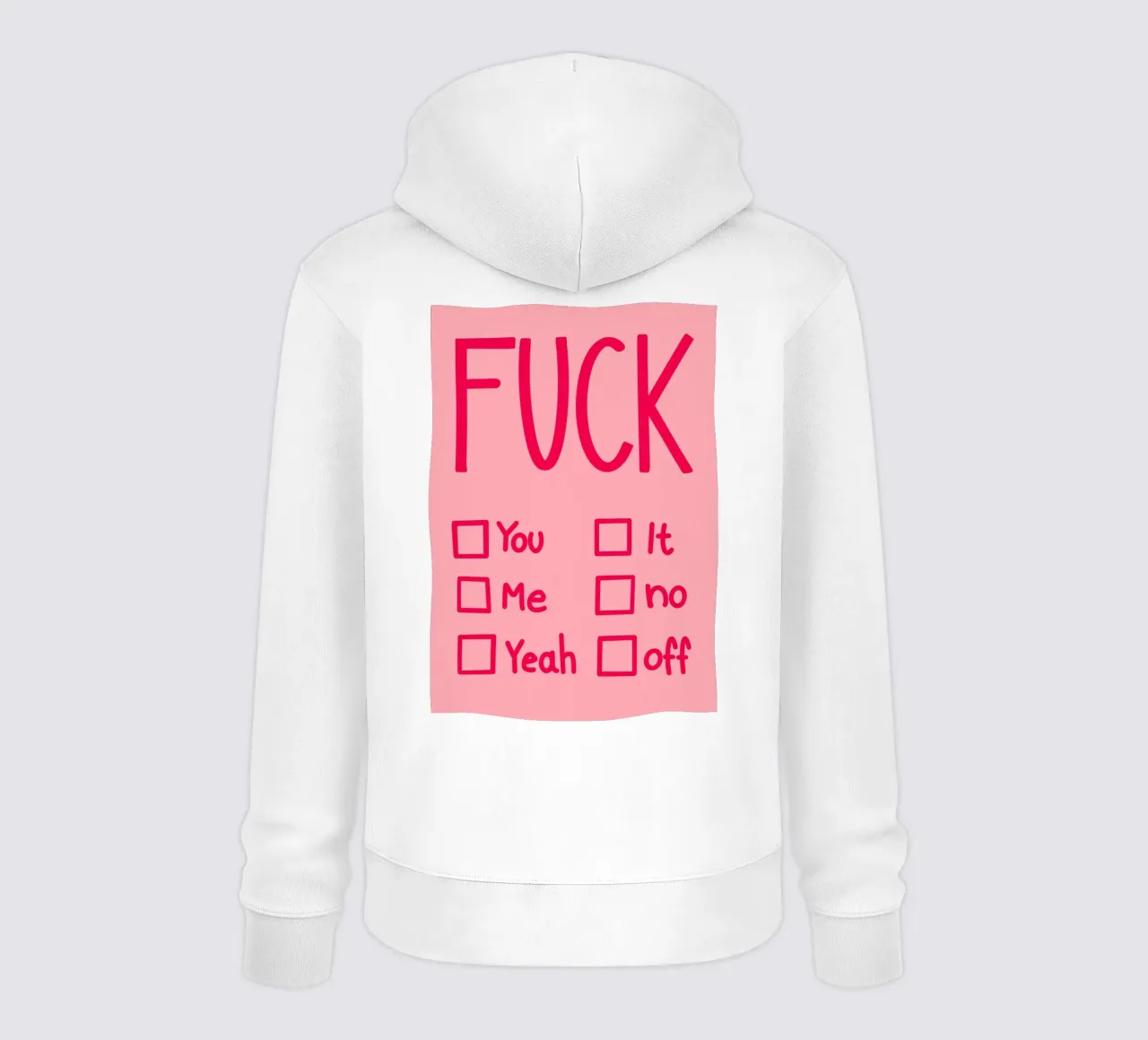 Fuck … 01 felpa con cappuccio da Art House