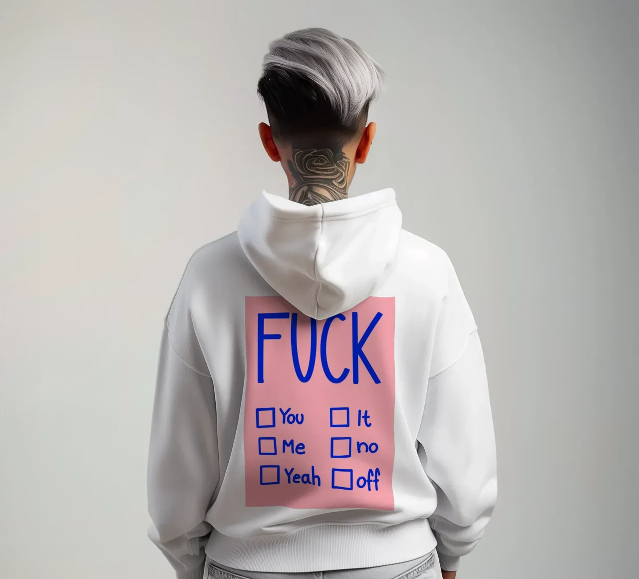 Fuck … 02 felpa con cappuccio da Art House