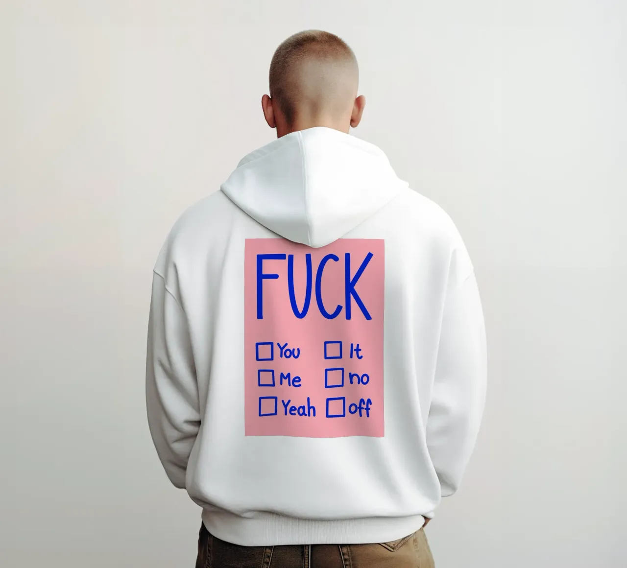 Fuck … 02 felpa con cappuccio da Art House