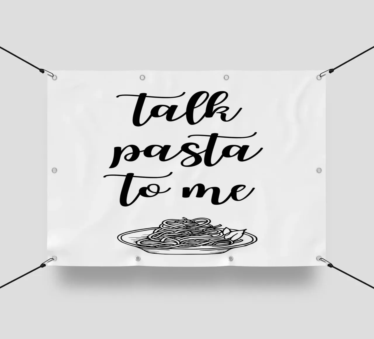 Talk pasta to me telo in pvc da PinkCandyWalls