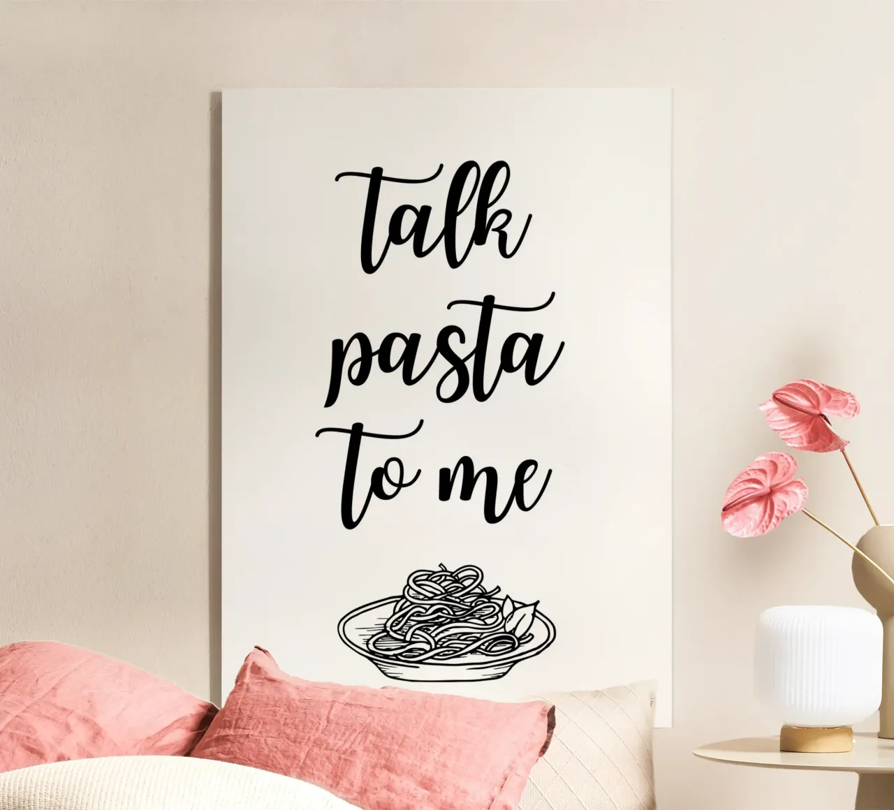 Talk pasta to me plexiglass da PinkCandyWalls